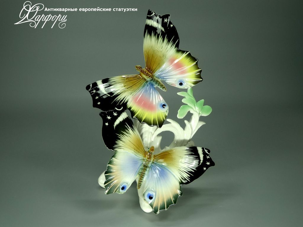 Купить фарфоровую статуэтку KARL ENS Бабочки Павлиний глаз